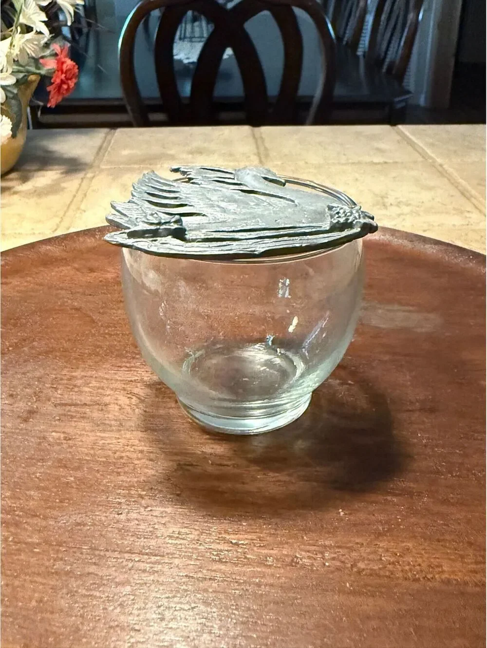 B 23. Tuckahoe Pewter by Mimi Laveri peice on votive holder.